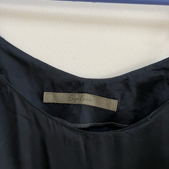 Enza Costa Silk Black Camisole Spaghetti Straps - Picture 6 of 11